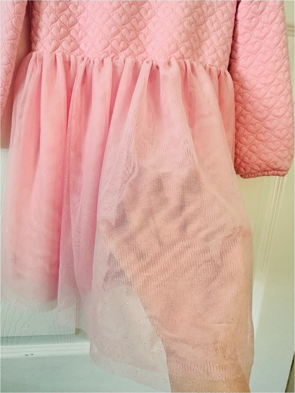 Cat & Jack Pink Quilted Bodice Tulle Dress - Picture 2 of 7